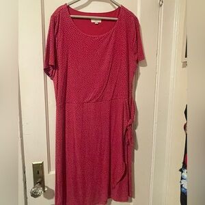 Hot Pink Polka Dot Dress